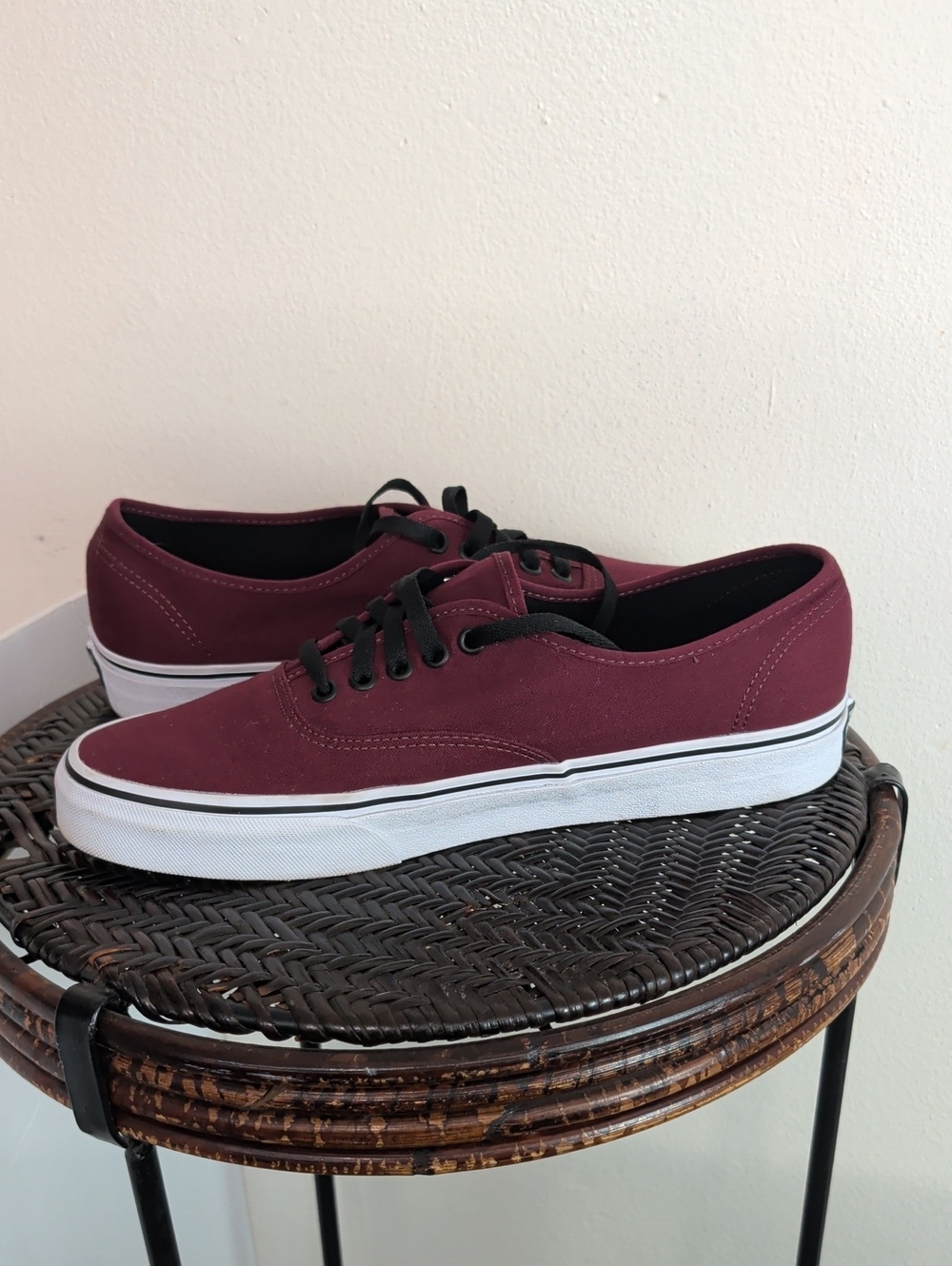 Vans Burgundy Red Shoes Men Size 11.5 - Picture 5 of 10
